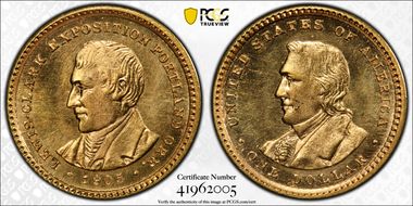 1905 G$1 Lewis and Clark MS64