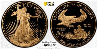 1994-W $50 Gold Eagle PR69DCAM