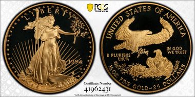 1994-W $25 Gold Eagle PR69DCAM