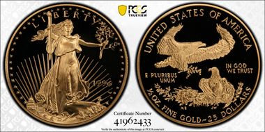 1996-W $25 Gold Eagle PR70DCAM