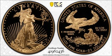 1998-W $25 Gold Eagle PR70DCAM