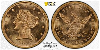 1877 $2.50 MS63+