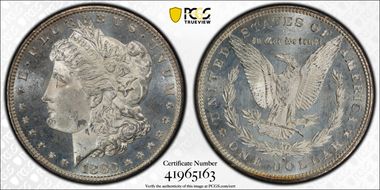 1880-S $1 VAM 12, Checkmark MS64PL