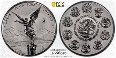 2019-Mo 2 Onza Libertad Silver Reverse PR PR70