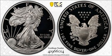 1997-P $1 Silver Eagle PR68DCAM