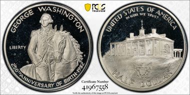 1982-S 50C Washington PR66DCAM