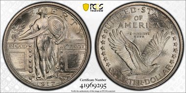 1917 25C Type 1 MS66FH