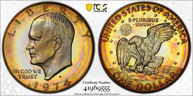1974-S $1 Silver PR66DCAM