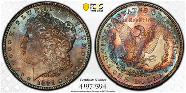1881 $1 MS64