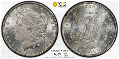 1884-CC $1 GSA Hoard MS63