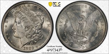 1882-S $1 MS63