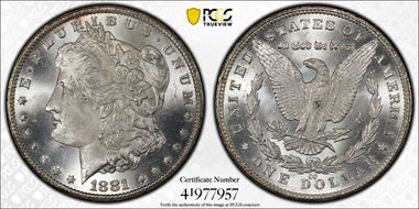 1881-CC $1 MS63+