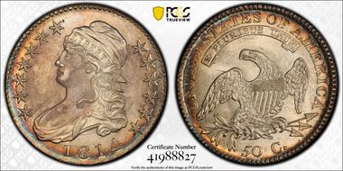 1814 50C Overton 109 MS64