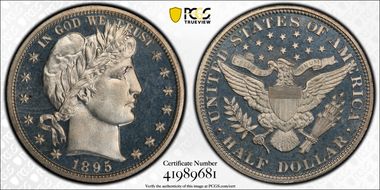 1895 50C PR66CAM