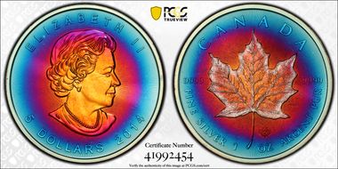 2014 $5 Maple Leaf 1oz Ag N1