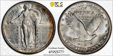 1928 25C MS67FH