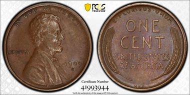 1909-S VDB 1C AU53BN
