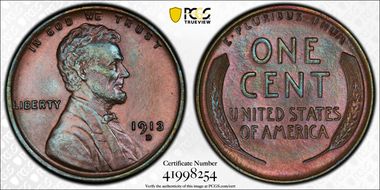 1913-D 1C MS65BN