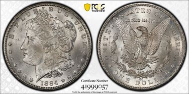1884-CC $1 MS62