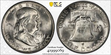 1951-D 50C MS62FBL