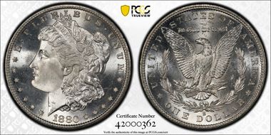 1880-S $1 MS67