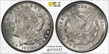 1921-S $1 MS65+