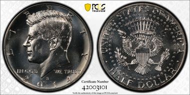 2014-D 50C 50th Anniversary Unc Set SP65