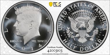 2014-S 50C Enhanced - Silver 50th Anniversary Set MS69