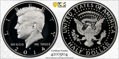 2014-P 50C Silver 50th Anniversary Set PR69DCAM