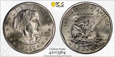 1999-P SBA$1 MS67