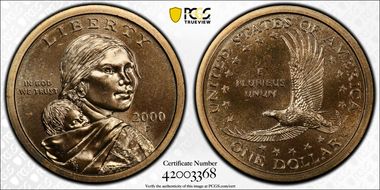 2000-P SAC$1 MS67