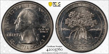 2020-W 25C Salt River Bay NP V75 MS63