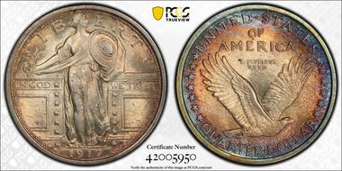 1917 25C Type 1 MS64FH