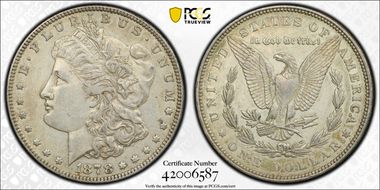 1878 7TF $1 Reverse of 1879 XF40