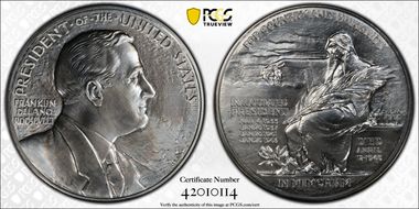 (2014) AR Medal Franklin D.  Roosevelt Chronicles Set MS69