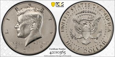 2019-S 50C Kennedy Enhanced Rev PR PR70