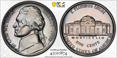 1940 5C Reverse of 1940 PR67