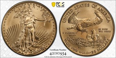 2021 $25 Gold Eagle - Type 1 MS69