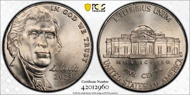 2021-P 5C Early Find MS65FS