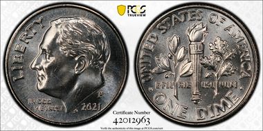 2021-P 10C Early Find MS65FB