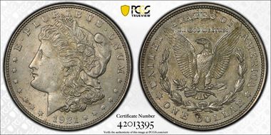 1921 $1 Morgan MS61