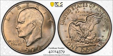 1972 $1 Type 3 MS66