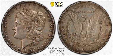 1878 7TF $1 Reverse of 1878 XF45