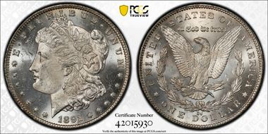 1892-CC $1 MS63