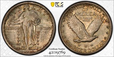 1917-S 25C Type 2 MS65FH