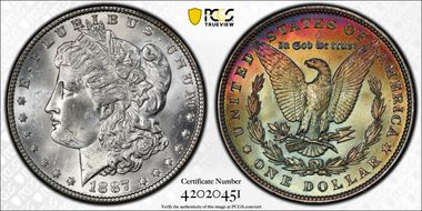 1887 $1 MS63