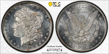 1878-S $1 MS64