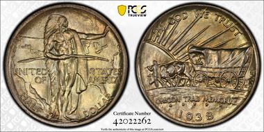 1938-S 50C Oregon MS67