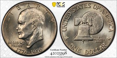 1976-D $1 Type 2 MS66+