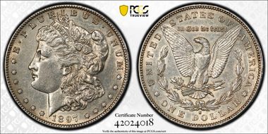 1897-S $1 AU53